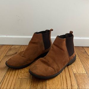 Primark Brown Faux Suede Chelsea Booties